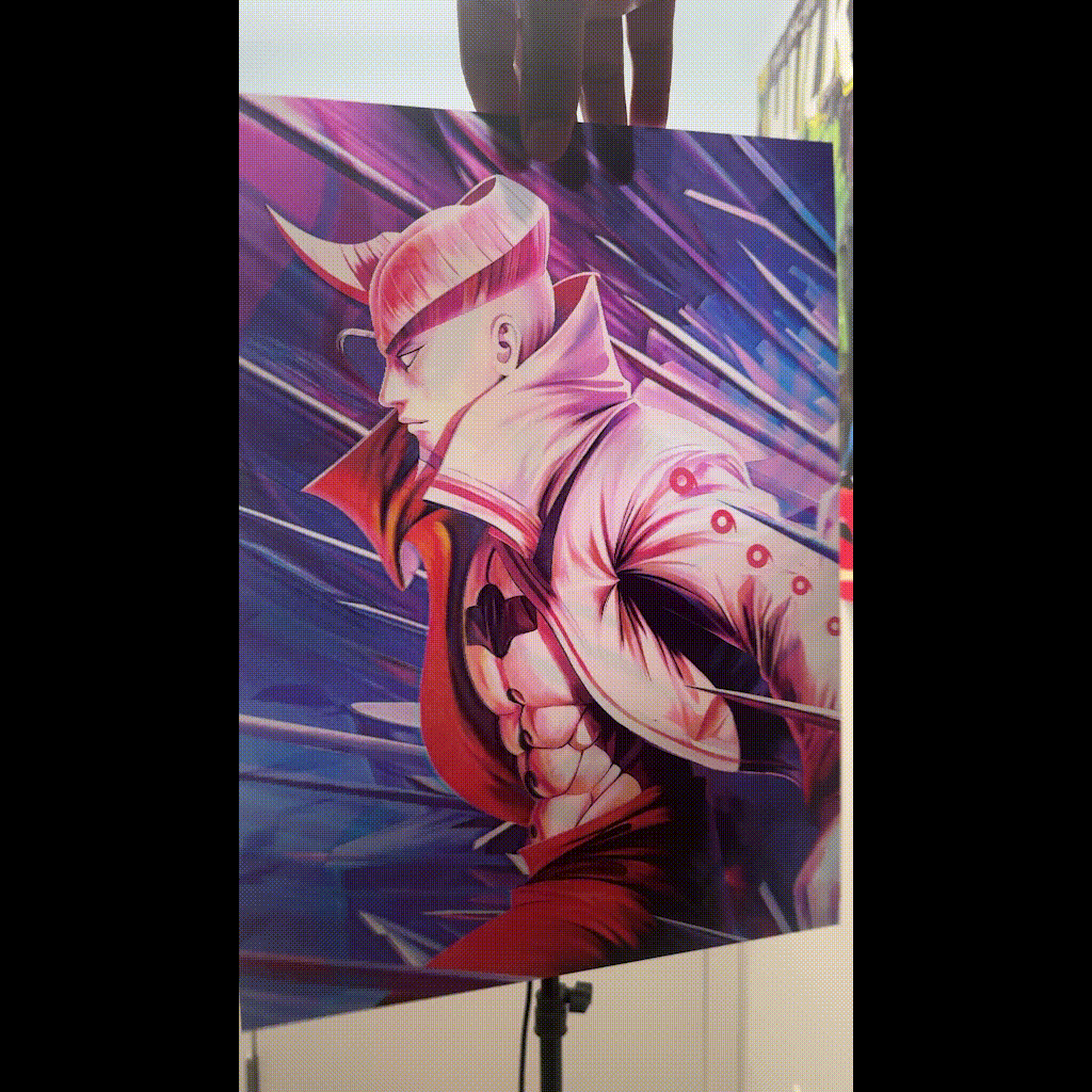 Naruto vs Isshiki 3D Anime Poster