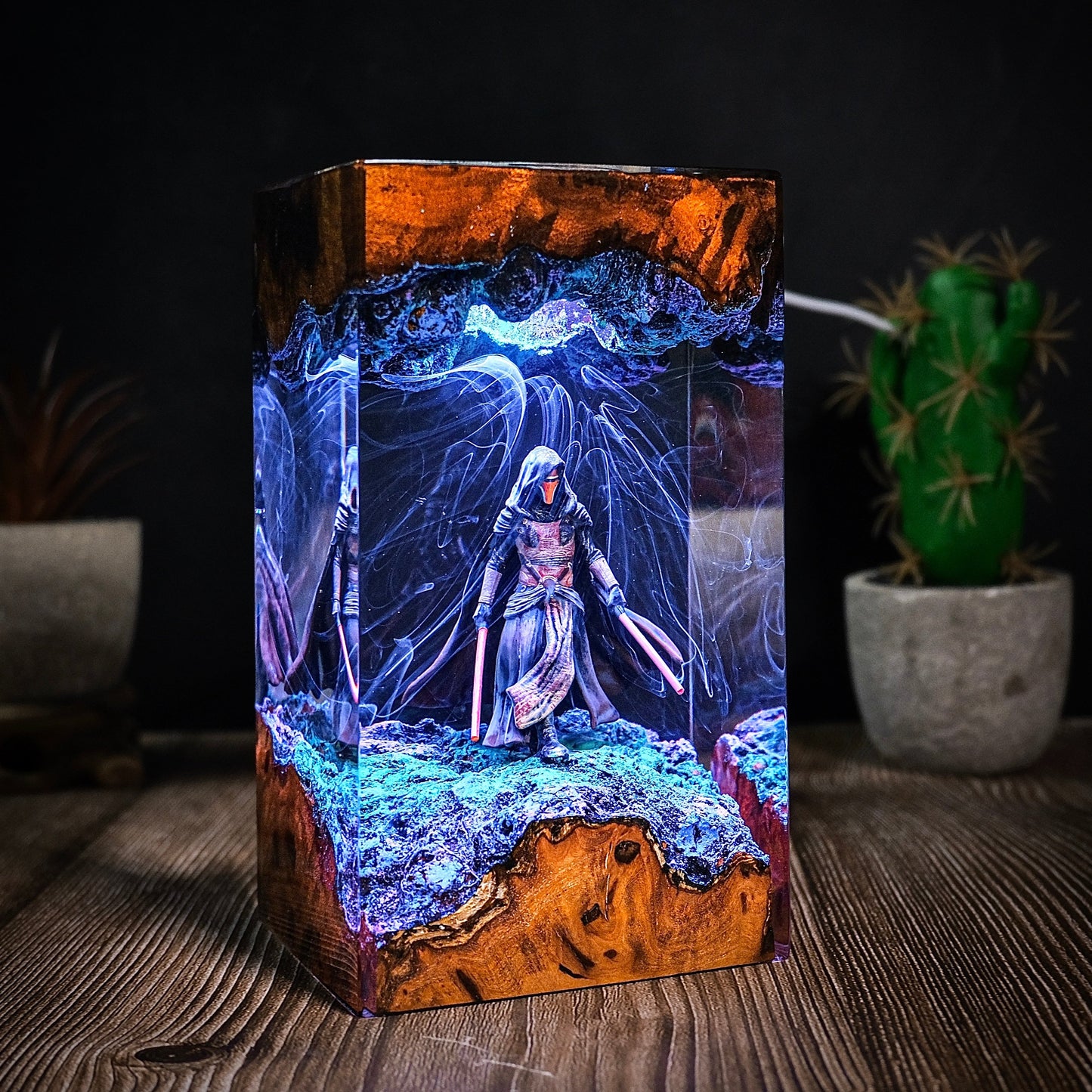 The Prodigal Knight: Galaxy Balance Resin Lamp