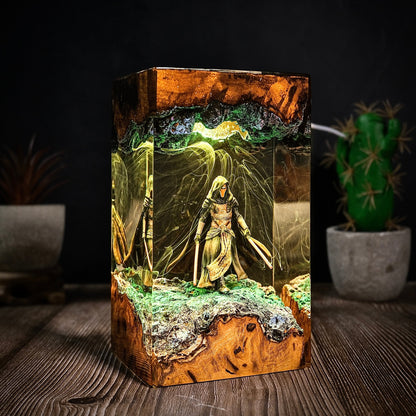 The Prodigal Knight: Galaxy Balance Resin Lamp