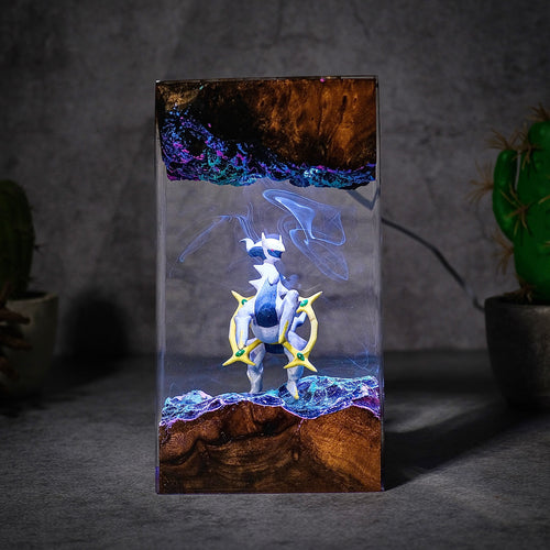 The Prime Creator: Celestial Ring Resin Lamp