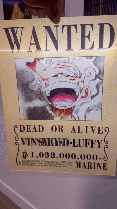 ONE PIECE | WANTED LUFFY, ZORO AND SANJI V5