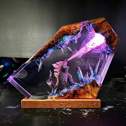 Monarch of the Ruins: Atomic Surge Resin Lamp