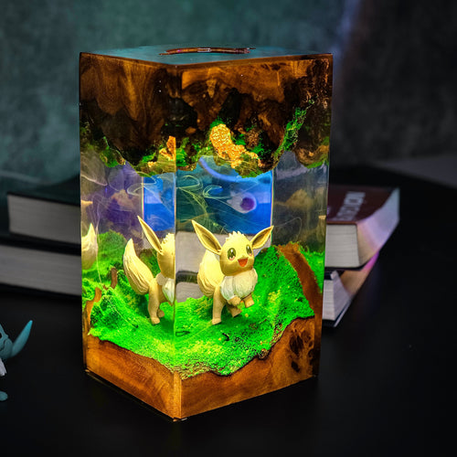 The Infinite Fox: Evolution Path Resin Lamp