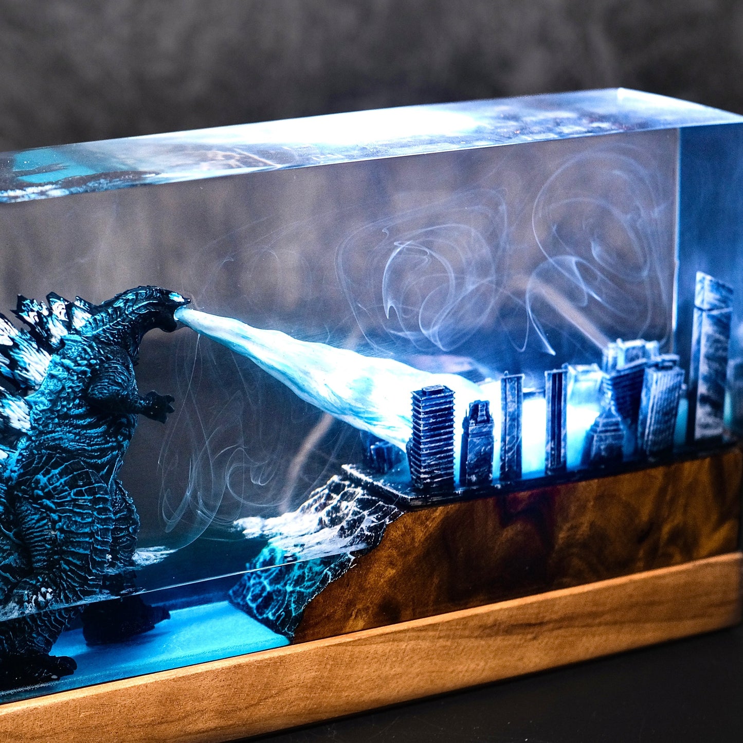 The Primal Sovereign: Urban Destroyer Resin Lamp