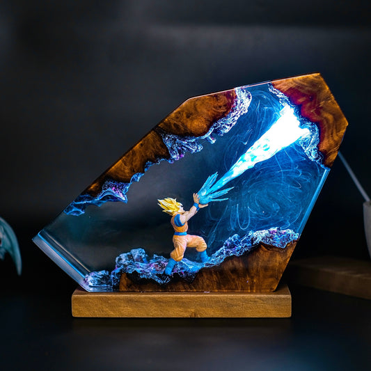 Legendary Saiyan: The Ultimate Transformation Resin Lamp