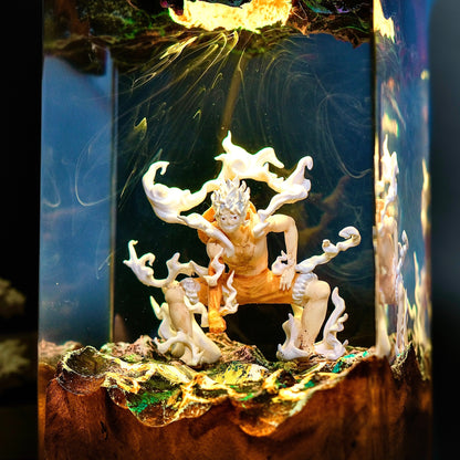 White Cloud Warrior: The Laughing Legend Resin Lamp