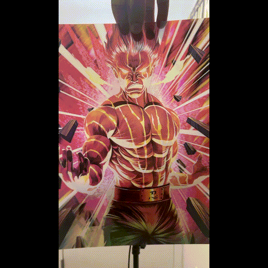 Might Guy 3D Anime Poster