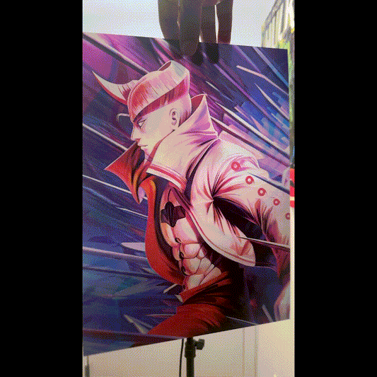 Naruto vs Isshiki 3D Anime Poster